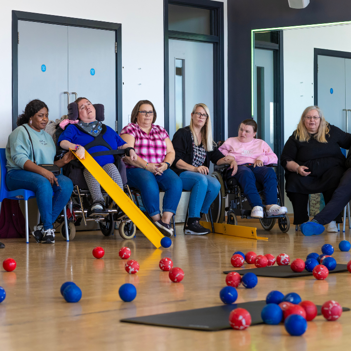 Sport for Confidence playing Boccia